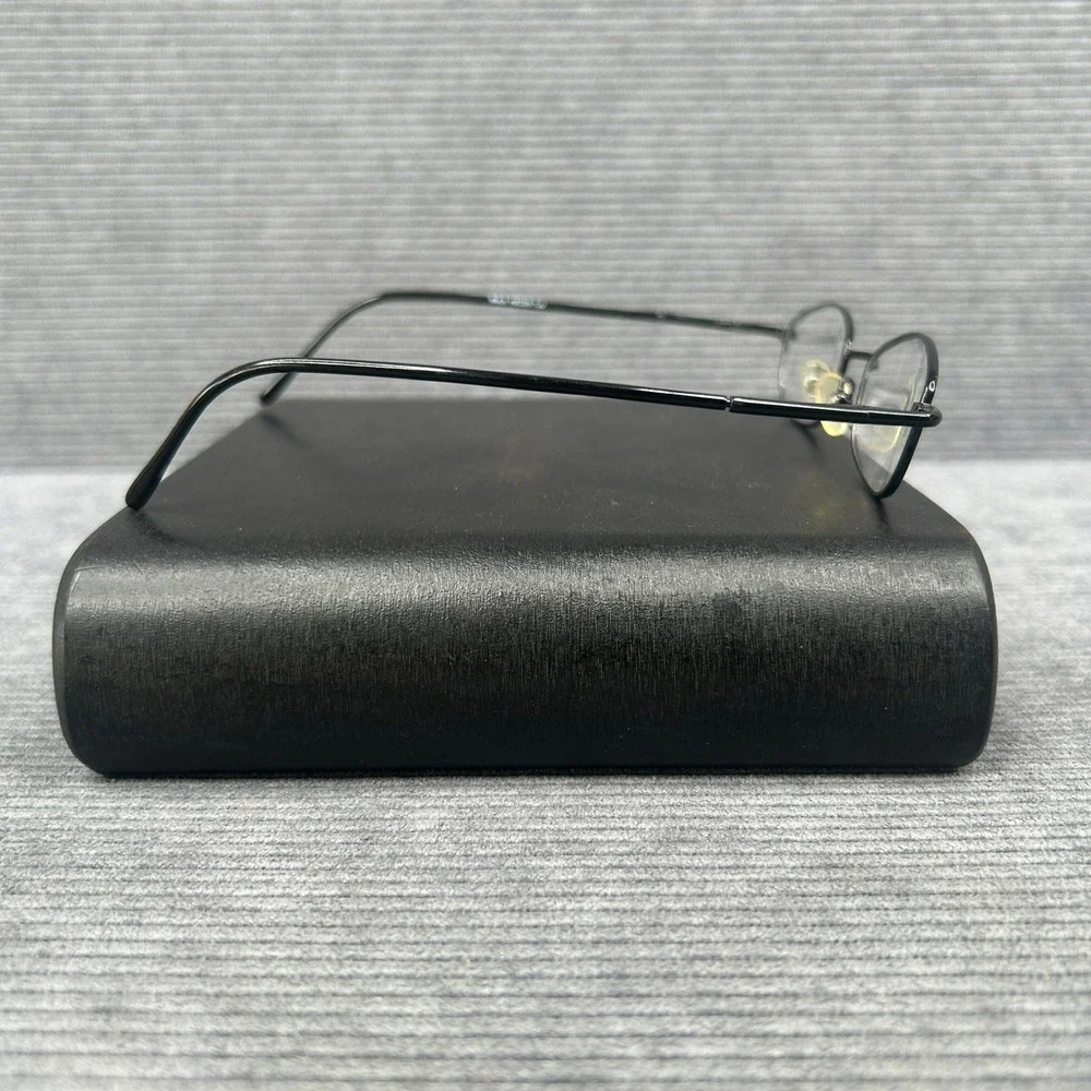 Calliope Collection Uma Black Oval Metal Y2k Eyeglass Frames 48-20-135